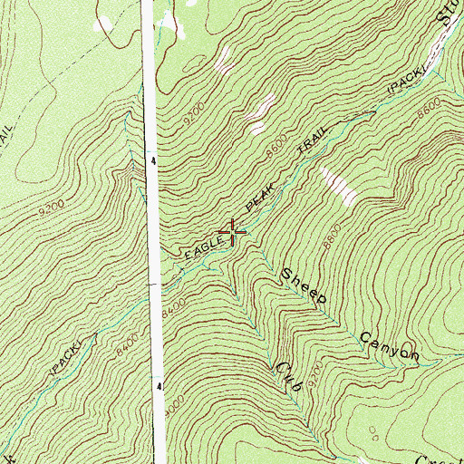 Topographic Map of Sheep Canyon, CO