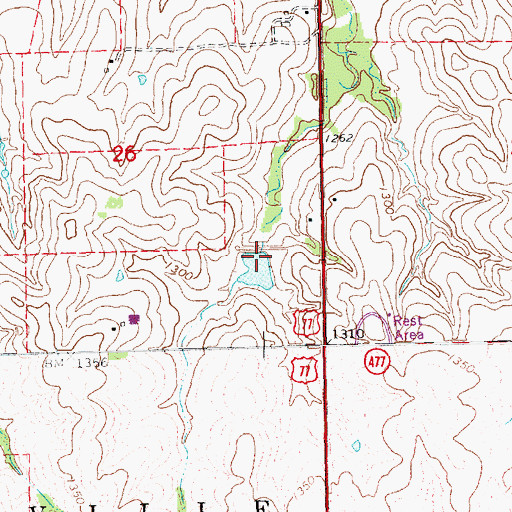Topographic Map of Salt Creek Dam 4-A, NE
