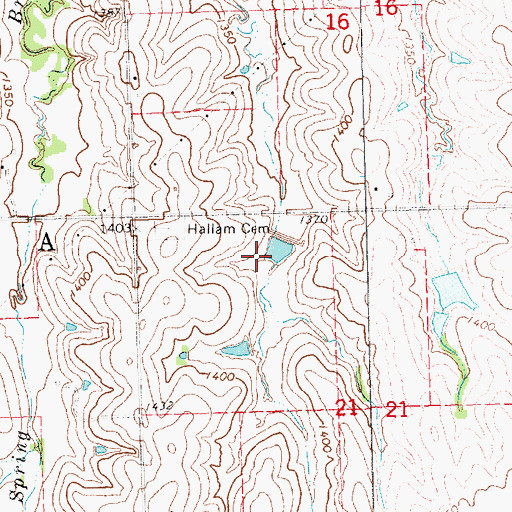 Topographic Map of Salt Creek Dam 5-7, NE