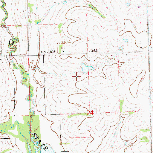 Topographic Map of Salt Creek 9-3 Dam, NE