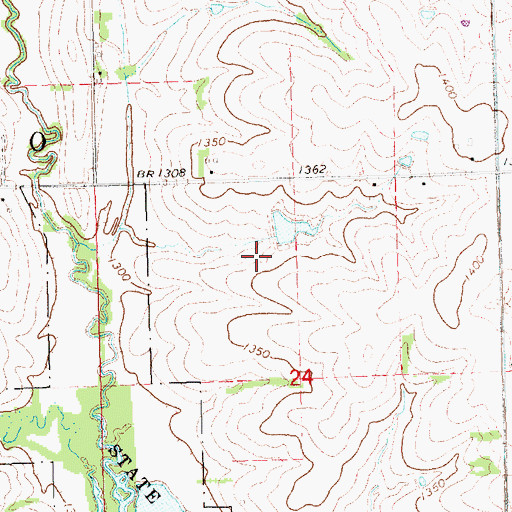 Topographic Map of Salt Creek 9-3 Dam, NE