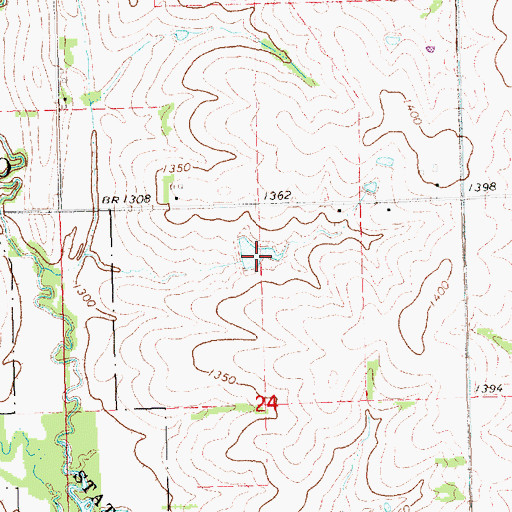 Topographic Map of Salt Creek Reservoir 9-3, NE