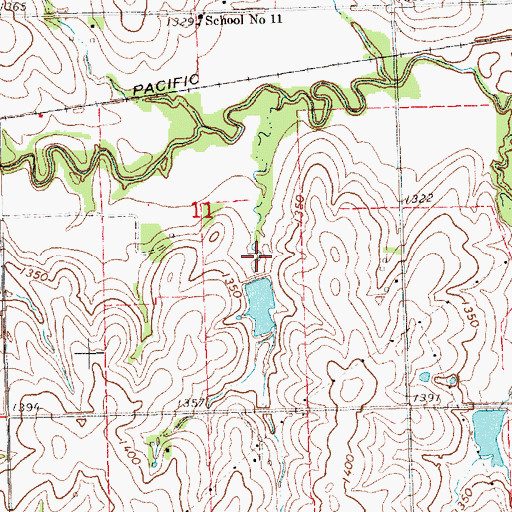 Topographic Map of Salt Creek Dam 14-1, NE