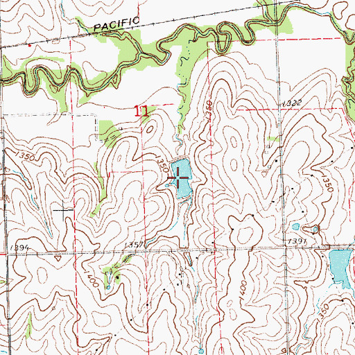 Topographic Map of Salt Creek Reservoir 14-1, NE