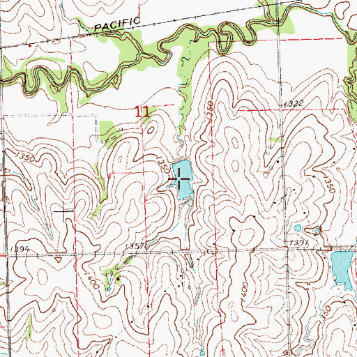 Topographic Map of Salt Creek Reservoir 14-1, NE