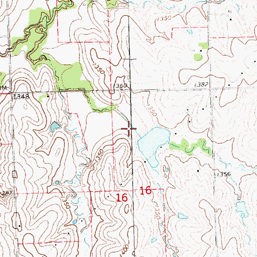 Topographic Map of Salt Creek Dam 5-A, NE