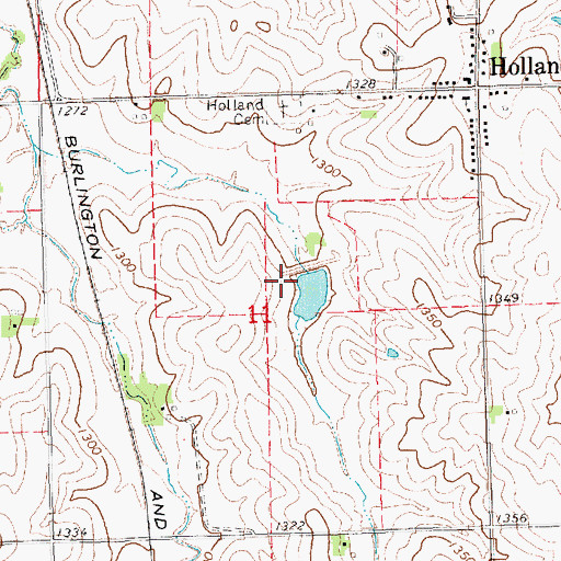 Topographic Map of Salt Creek Dam 11-A, NE
