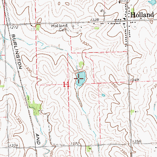 Topographic Map of Salt Creek Reservoir 11-A, NE