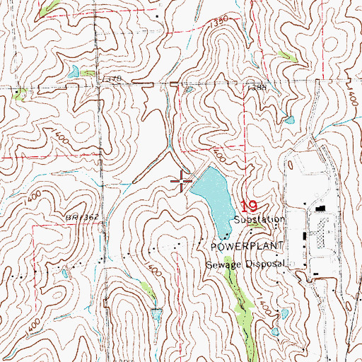 Topographic Map of Salt Creek Dam 13-A, NE