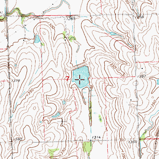 Topographic Map of Salt Creek Reservoir 13-B, NE