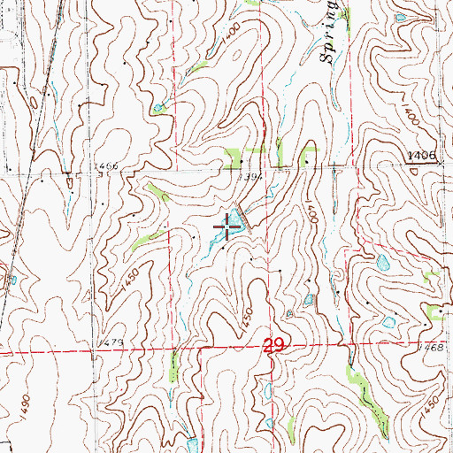 Topographic Map of Salt Creek Reservoir 6-4, NE