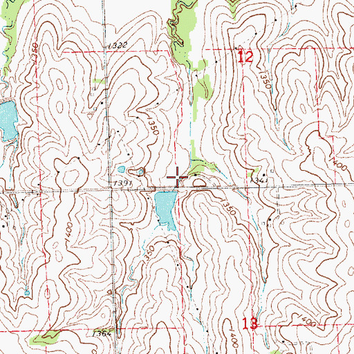 Topographic Map of Salt Creek Dam 14-A, NE