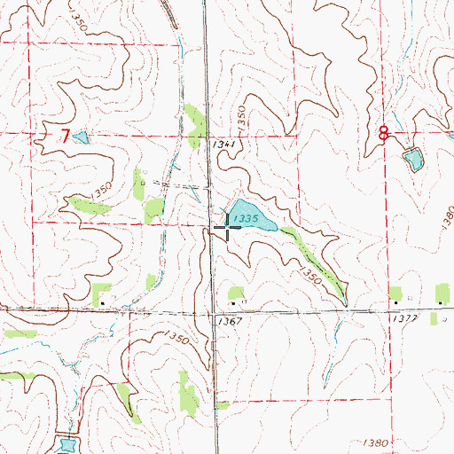 Topographic Map of Salt Creek Dam 10-4, NE