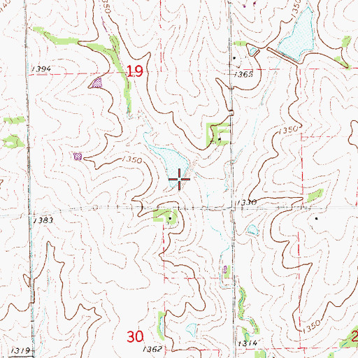 Topographic Map of Salt Creek Dam 8-A, NE