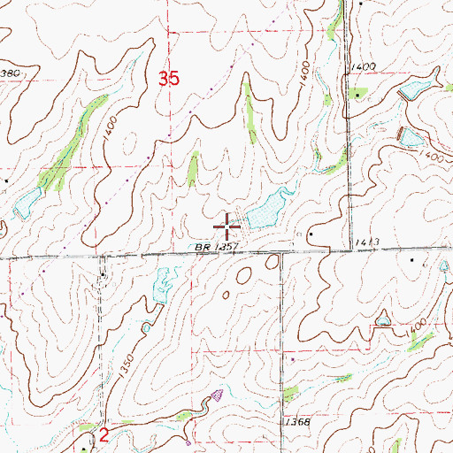 Topographic Map of Salt Creek Dam 19-B, NE