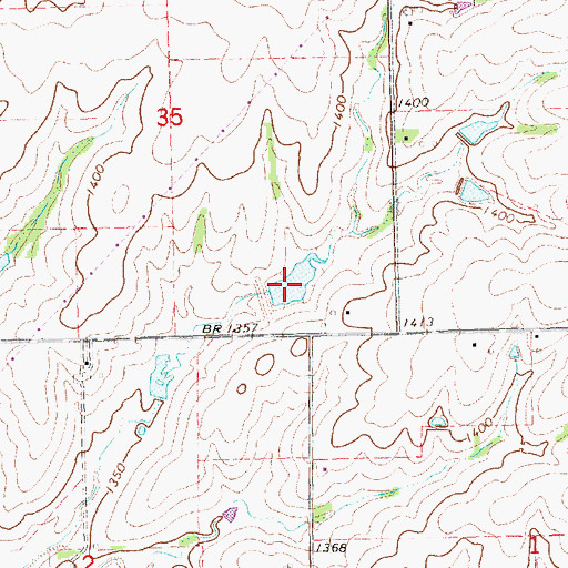 Topographic Map of Salt Creek Reservoir 19-B, NE