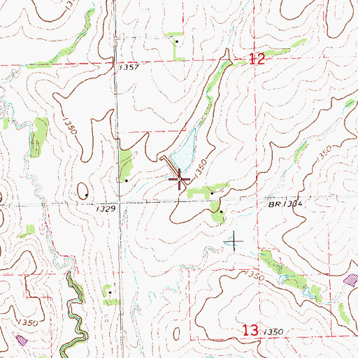 Topographic Map of Salt Creek Dam 9-A, NE
