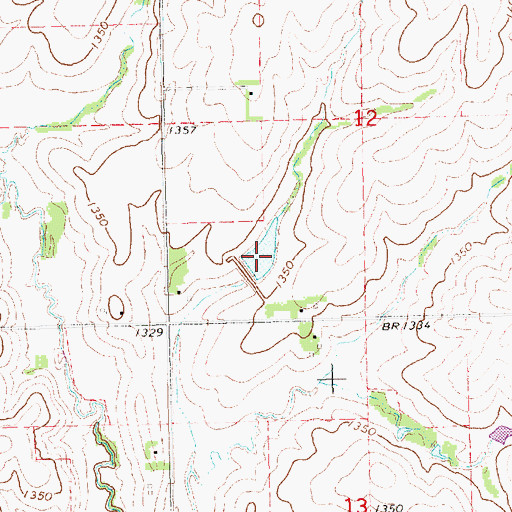 Topographic Map of Salt Creek Reservoir 9-A, NE