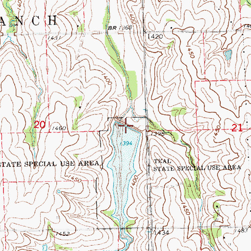 Topographic Map of Salt Creek Dam 22-A, NE