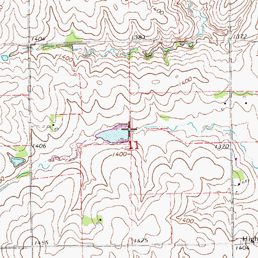 Topographic Map of Salt Creek Dam 23-B, NE