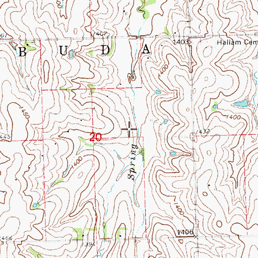 Topographic Map of Salt Creek Dam 6-A, NE