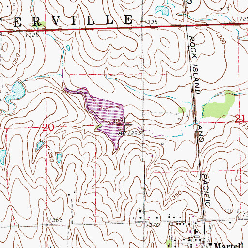 Topographic Map of Salt Creek Dam 17-A, NE