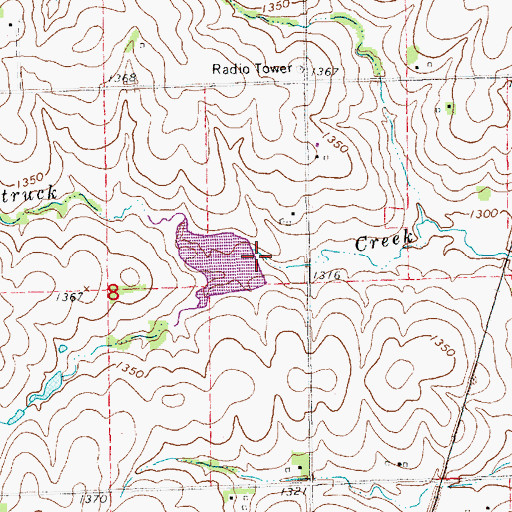 Topographic Map of Salt Creek Dam 16-A, NE