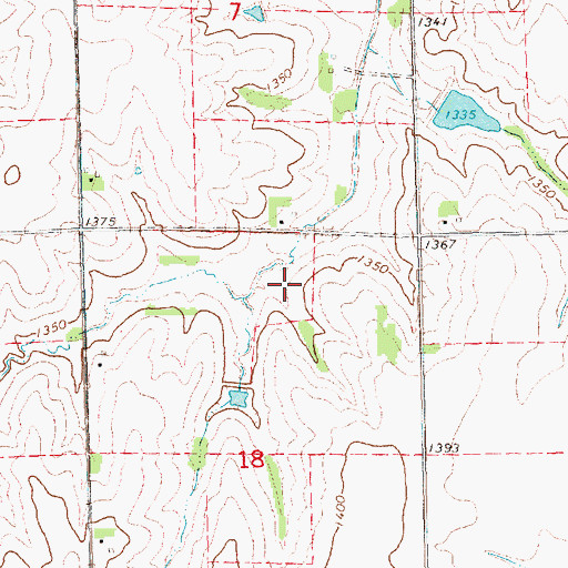 Topographic Map of Van Pelt Dam, NE