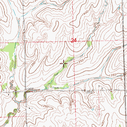 Topographic Map of Upper Big Nemaha Reservoir L-10, NE