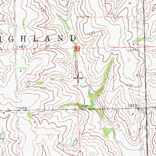 Topographic Map of Salt Creek Reservoir 26-A, NE