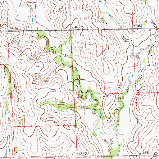 Topographic Map of Salt Creek Reservoir 25-A, NE