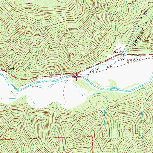 Topographic Map of Taylor Creek, CO
