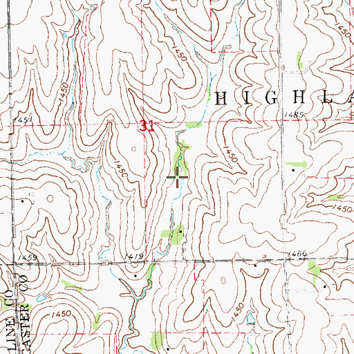 Topographic Map of Wild Plum Lake, NE