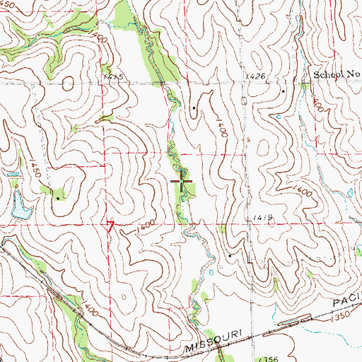 Topographic Map of Tanglewood Lake, NE