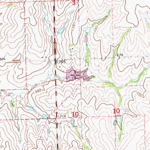 Topographic Map of Herkimer Lake, NE