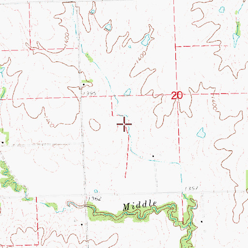 Topographic Map of Upper Big Nemaha Reservoir 13-A, NE