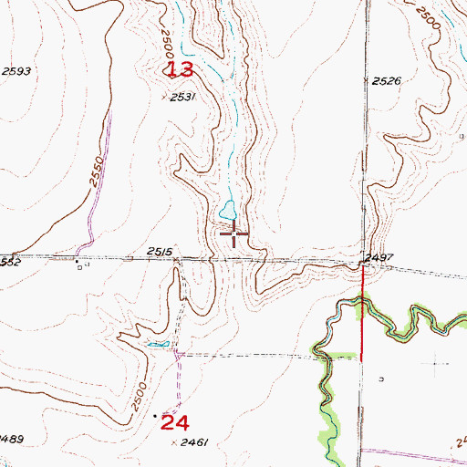 Topographic Map of Gallatin Dam, NE