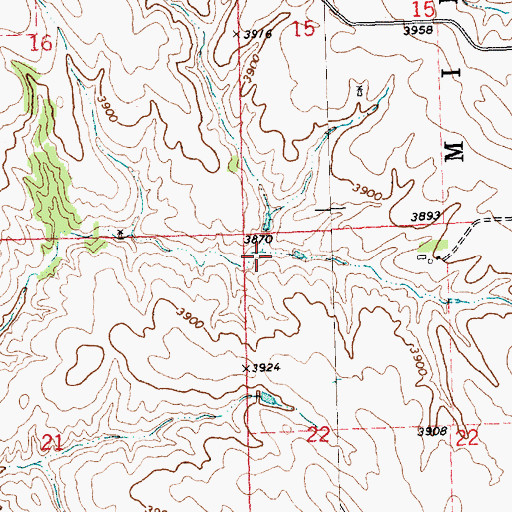 Topographic Map of Otte Dam, NE