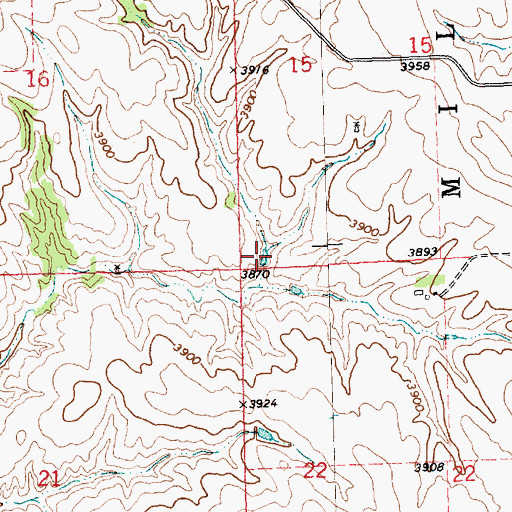 Topographic Map of Otte Reservoir, NE