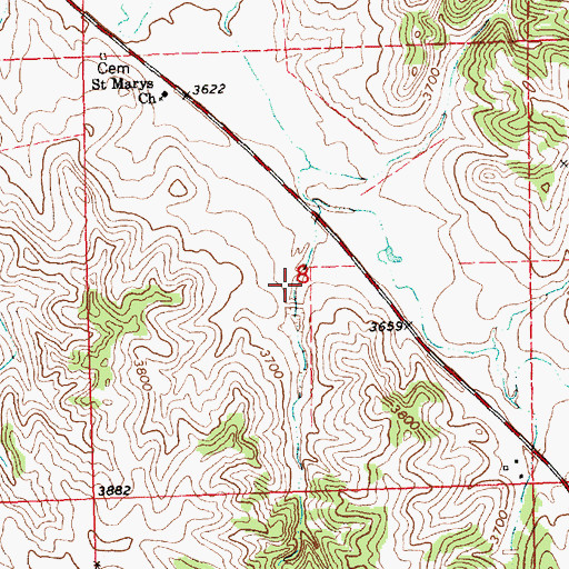 Topographic Map of Tallon Dam, NE