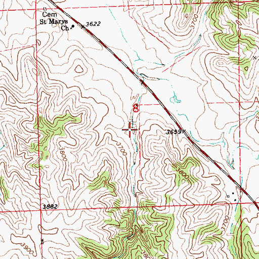 Topographic Map of Tallon Reservoir, NE