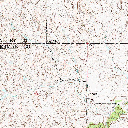 Topographic Map of Hickman Dam Number 1, NE