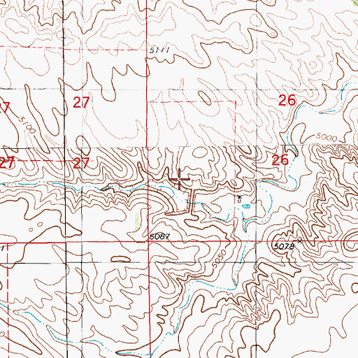 Topographic Map of Brauer Dam, NE
