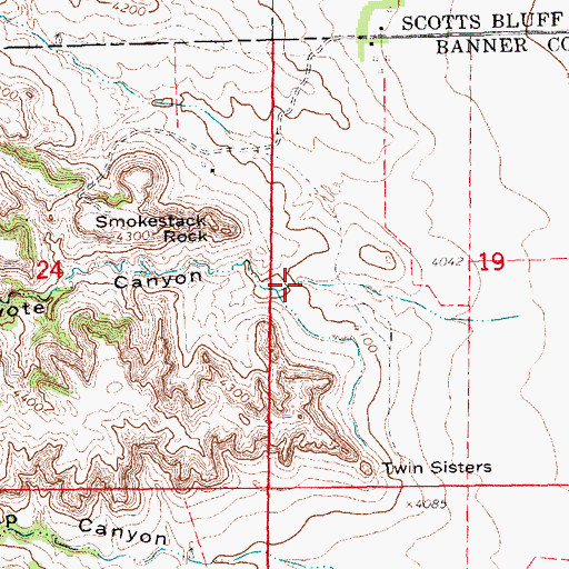 Topographic Map of Roberts Dam, NE