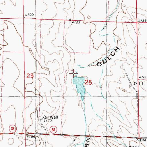 Topographic Map of Muhr Dam, NE