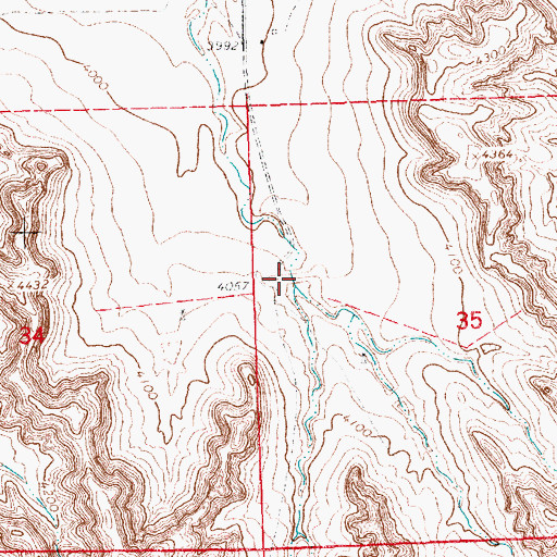 Topographic Map of Horn Dam 6, NE