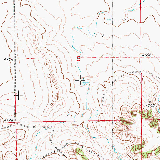 Topographic Map of Cross Group Dam, NE