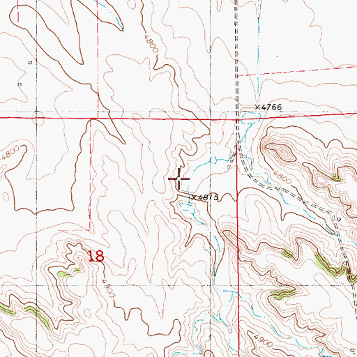 Topographic Map of Anderson Reservoir, NE