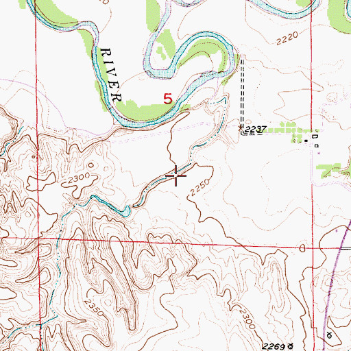 Topographic Map of Arrasmith Dam, NE