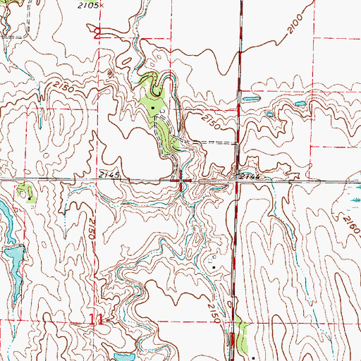 Topographic Map of Brown Dam, NE